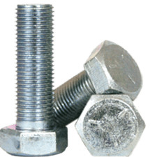3/4"-16 x 2 1/2" Steel Hex Bolts, Grade 5, Zinc, FT, UNF, Made in USA, 5 PK