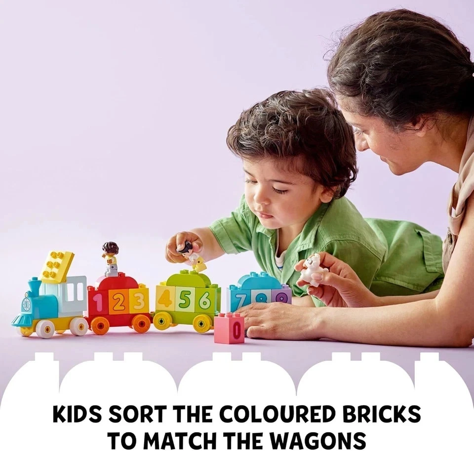 LEGO DUPLO Preschool Toy My First Number Train Colored Bricks Toddlers Playset - Image 3 of 4