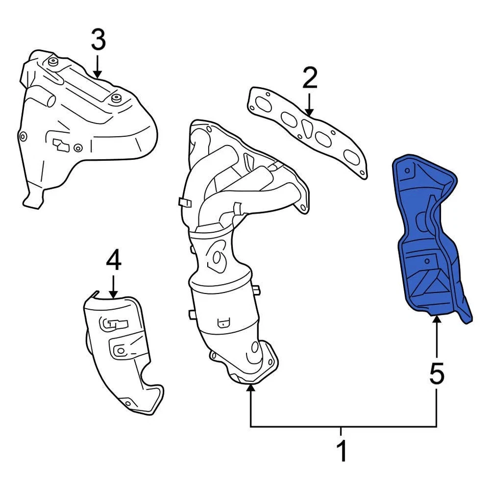 For Nissan Rogue Select 2014-2015 Nissan 16590JG30C Exhaust Heat Shield - Imagem 4 de 4