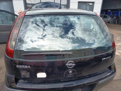 Opel Corsa C original Heckklappe mit Scheibe Z20R Saphirschwarz Bj 2003
