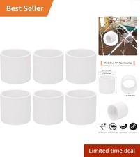 6 Heavy Duty 2 Inch PVC Pipe Couplings Corrosion Frost Resistant Adaptors