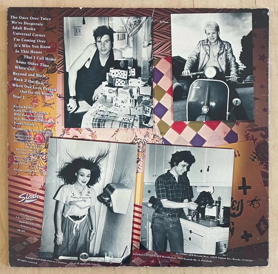 X Wild Gift (1981) Slash Records SR-107 Vinyl LP L.A. Punk Rock New Wave Record - Image 2 of 4