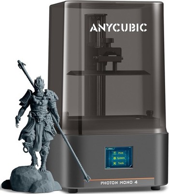 ANYCUBIC Photon Mono 4, Resin 3D Printer with 7'' 10K Mono LCD Screen, Stable Li