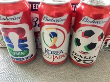 BUDWEISER limited edition World Cup FIFA cans 2026.