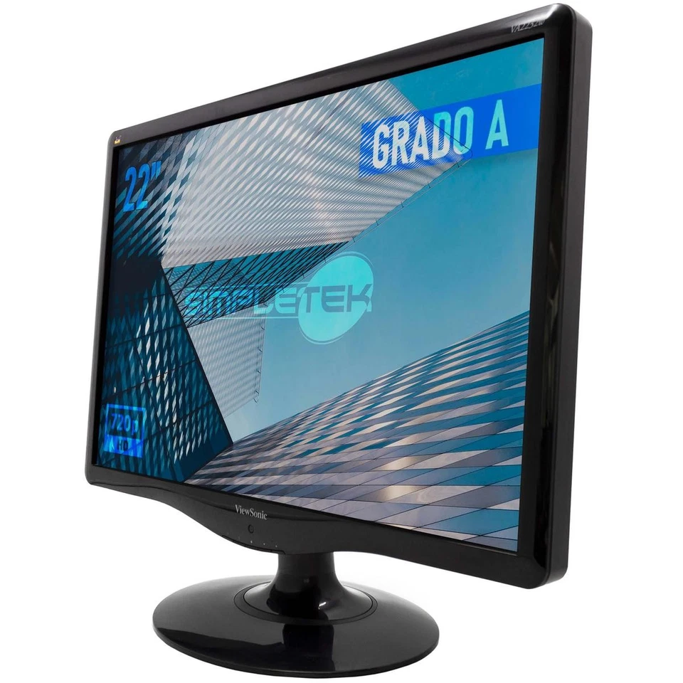 ViewSonic VA2232W Monitor 22 " 16:9 Screen Display Panel LCD Computer VGA - Image 2 of 4