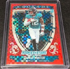 2025 Panini Rookies & Stars - Crusade Travis Hunter #3 Red Plaid (RC)