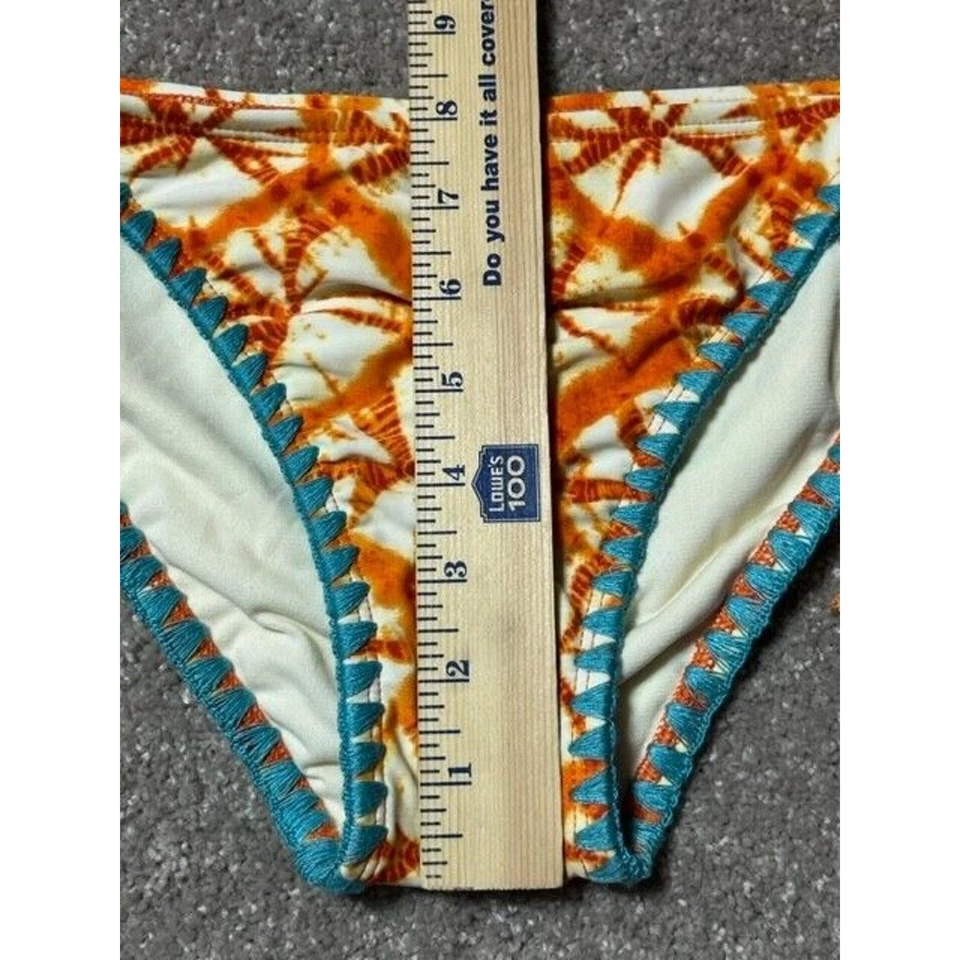 Hobie Corbata Lateral Bikini Parte Inferior de Natación M Boho Chic Batik Hippie Tribal Playa Artística Foto 4 de 4