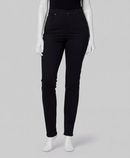 Gloria Vanderbilt Womens Black Amanda High-Rise Jeans Pants Petite Size 6PS