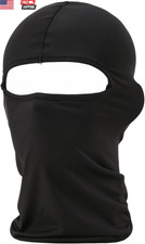 Balaclava Tactical Face Mask Hood Neck Gaiter 1 Pack Black 