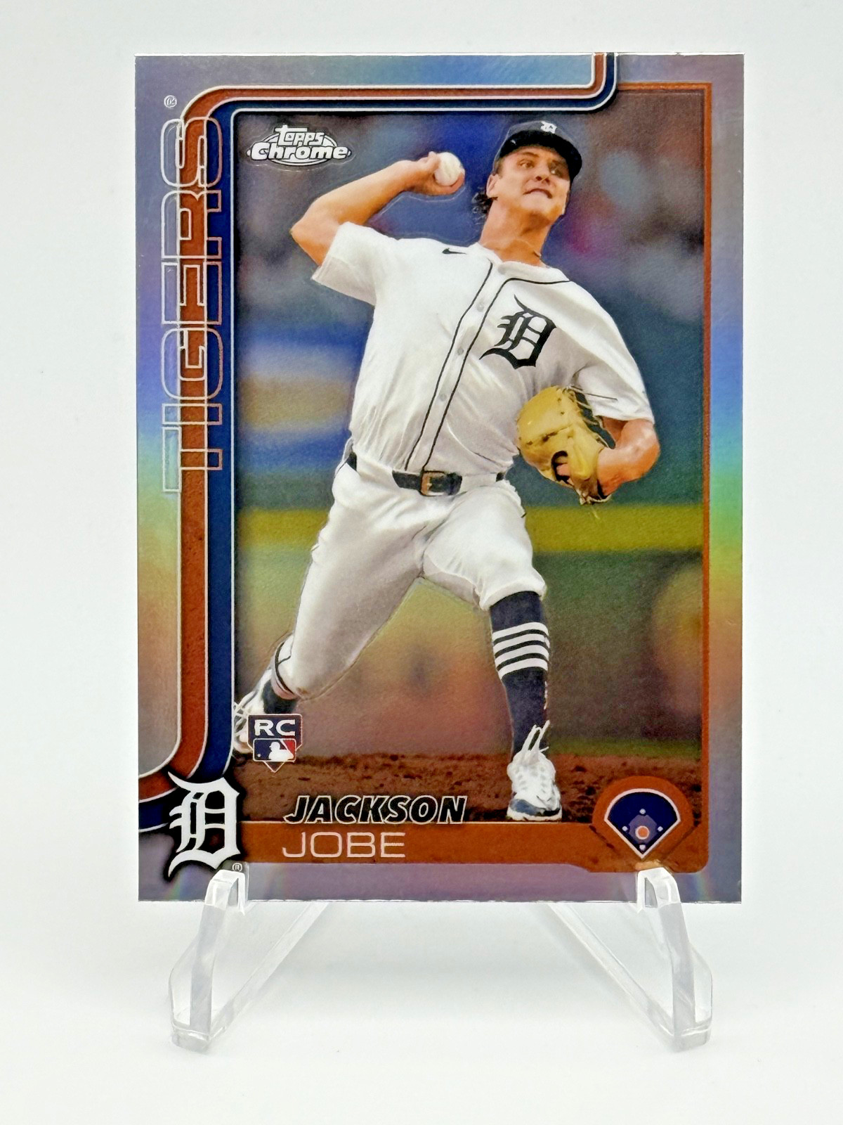 2025 Topps Chrome – Jackson Jobe Holo Refractor #249 Tigers