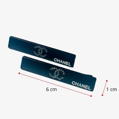 NEW Chanel Beauty Hair Clip Set (2 Pcs) | New with Box - Black