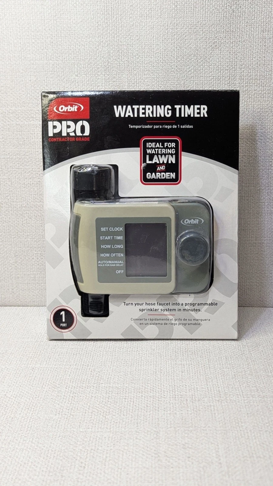 Orbit Pro Contractor Grade 1-Port Programmable Watering Timer S1B4