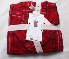 Victoria's Secret Women's Flannel Short Pajama Set JK5 Red Plaid Medium NWT