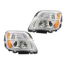 Pair Halogen Headlight Assembly Compatible with 2016-2017 Terrain Headlamp