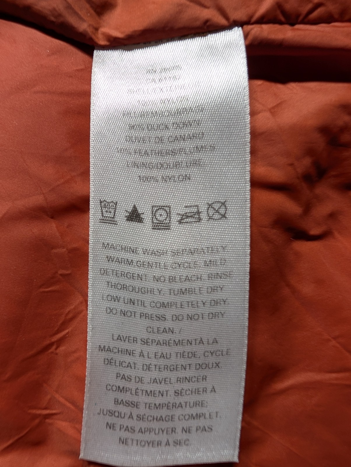 Pendleton Women’s Down Puffer Vest Rust Orange Fu… - image 4