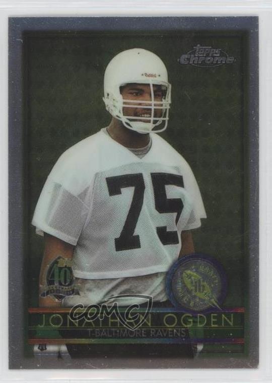 1996 Topps Chrome Jonathan Ogden #163 HOF 0d08