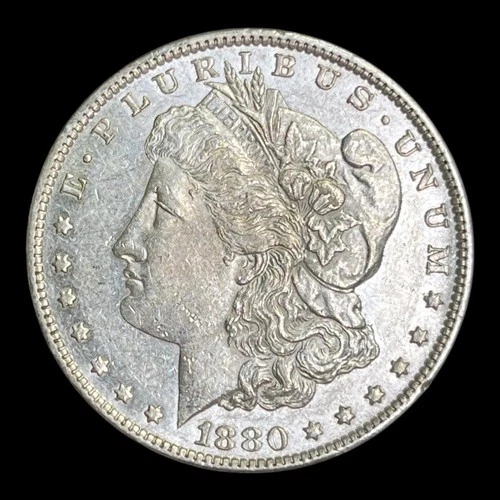 1880-O Morgan Silver Dollar AU+