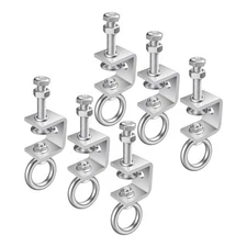 3 Sets Stainless Steel Clamps, 1 Inch Small C Clamps I Beam Clamp with M8 Han...