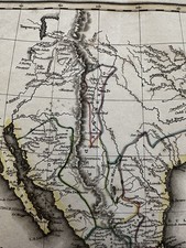 Mexico New Mexico Potosi pre-Texas 1817 Arrowsmith Hall engraved hc map