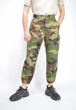 New 1980s French army camo trousers pants military camouflage cargo combat CCE