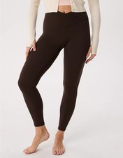 OFFLINE By Aerie Real Me High Waisted Crossover 7/8 Legging BROWN Sz L Long NWT