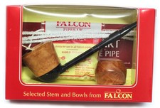 Falcon Hunter Pipe Set with Straight Stem and with different Hunter Bowls