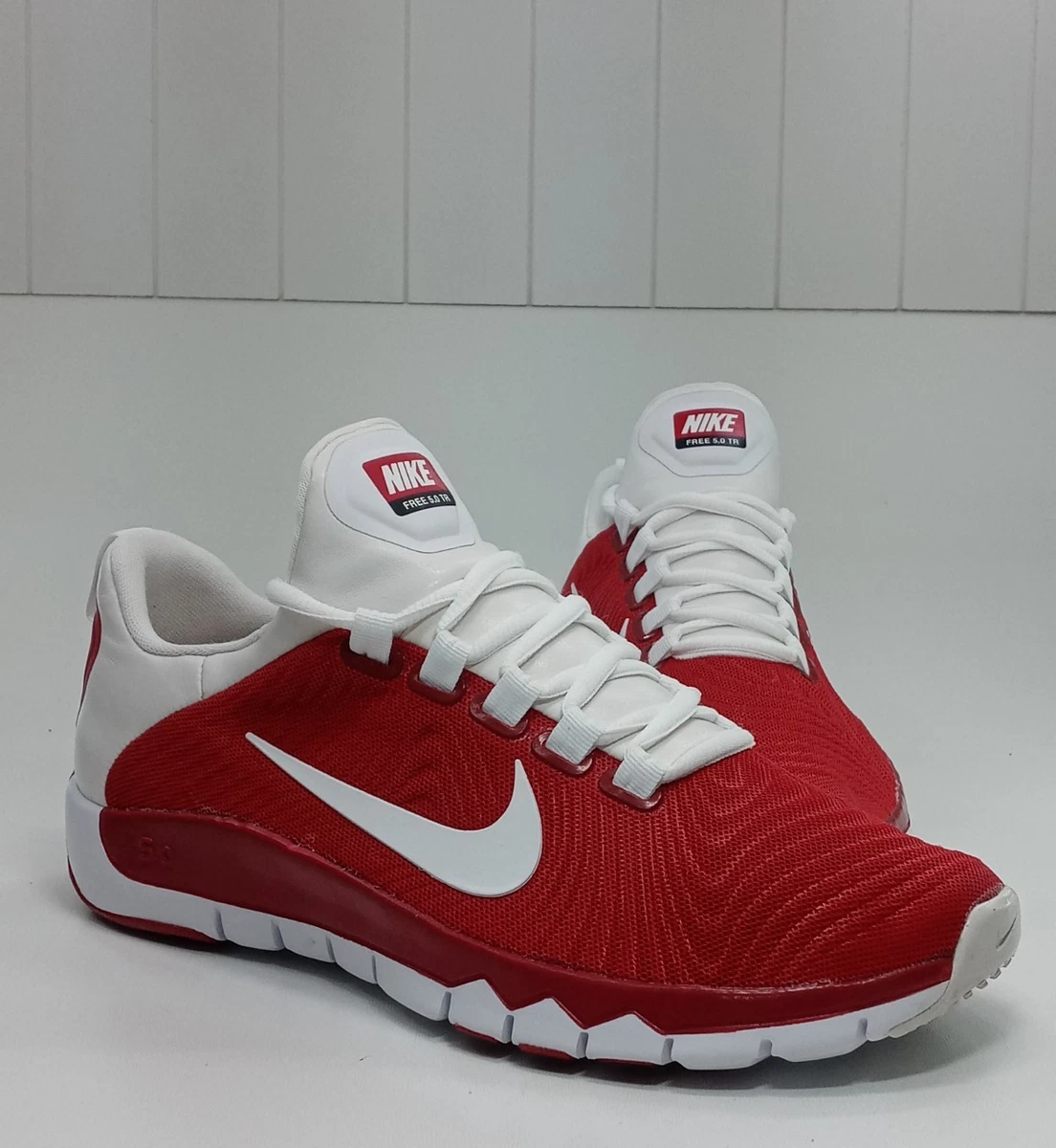 Nike Free Trainer 5.0 Obsidian White Red 511018-416 Men’s Size 13 Shoes NIKE FREE TRAINER 5.0 CROSS TRAINING SHOES OBSIDIAN WHITE  main image 3