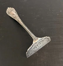 Sterling Silver Baby Food Pusher Watrous Co. circa 1920's Ivy SWEET!