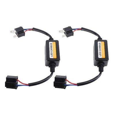 2x H4 LED CANbus Decoder DC 9 To 16V Plug And Play Anti Flickering LED Headl SET