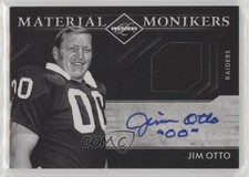 2011 Panini Limited Material Monikers 45/50 Jim Otto #6 Auto HOF 2t7
