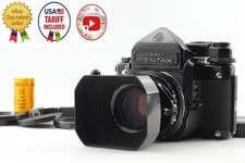 MINT w/ Hood Ring Pentax 6x7 67 TTL M/Up SMC T 105mm f2.4 Lens From JAPAN