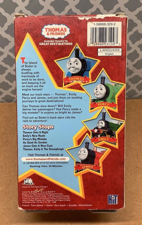 Thomas & Friends Track Stars VHS Tape Rare - Mold on Tape - Read Description - Image 2 of 4
