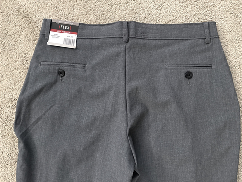 Van Heusen Flex OXFORD GREY HEATHER Dress Pants Boys Size 20 Husky NWT 32" - Picture 6 of 6