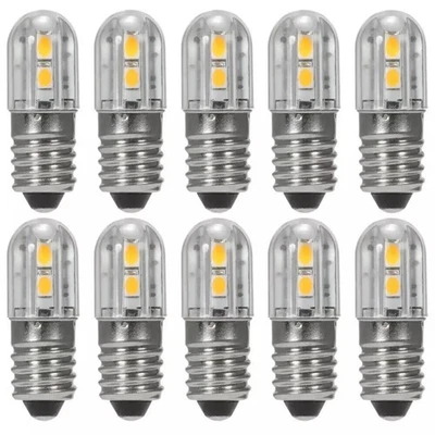 E10 2W 6V Glühbirne AC DC LED Schraubsockel Birne Leuchtmittel Lampe Leuchte - Bild 1 von 4