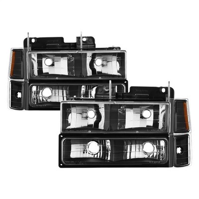 xTune Auto 5072221 Crystal Front Headlight Kit Black/Clear