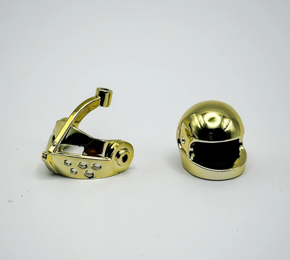 Lego Chrome Gold Helmet Pointed Visor Headgear Knight Castle New!! - Image 3 of 3