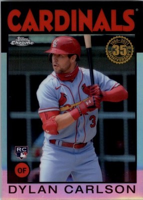 2021 Topps Chrome '86 Topps #86BC6 Dylan Carlson - BB