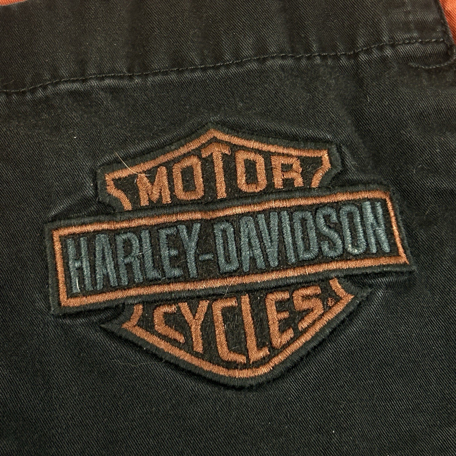 Harley Davidson Copperblock Button Down Woven Log… - image 11
