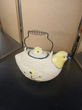 Pottery Bird / chicken Teapot Stylecraft Bradshaw International 70s ceramic