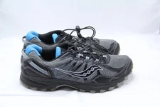 Saucony Excursion TR8 Running Shoes Mens Size 10.5 Black Blue Sneakers S20392-9