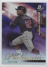 2018 Bowman Platinum Presence Purple 123/250 Francisco Lindor #PP-18 fo7