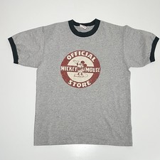 VTG 00s Mickey Mouse T-Shirt XL Boys Unisex Disney Store Original Y2K Ringer Tee