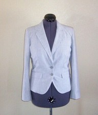 Women's Worthington Gray Lined Blazer Jacket 8