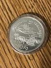 1994 Season's Greetings 1oz. .999 Silver Round with Ornament Capsule