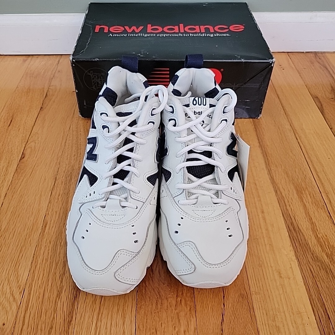 Vintage 90s New Balance MX600WN Athletic Sneaker White/Navy Size
