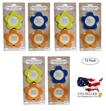 12 Mini Picture Frames w/ Easel Stand – 4.5"x4.75" Plastic DIY Arts & Crafts Set