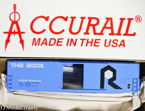 Accurail HO #5828 (Rd #516643) The Rock (Kit de vagón de carga de acero aislado Plug Dr de 50') | Zustand: New