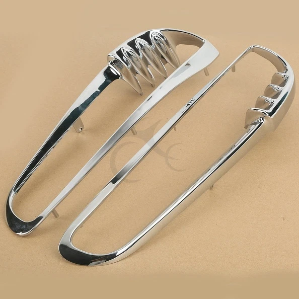 Biseles de moldura de radiador cromados aptos para Harley Davidson V-ROD VRSC ROD 2001-2010 EE. UU. Foto 3 de 4