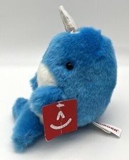 NWT Aurora Rolly Blue Narwhal Small Plush Toy
