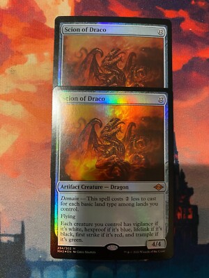 MTGドラコの末裔 Foil 2枚セット フルアート 非コレブ  英語 MTG Modern Horizons 2 Scion of Draco Foil x 2 | eBay